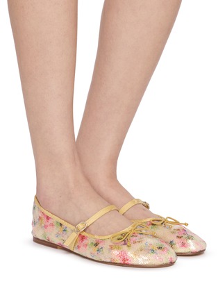 模特儿示范图 - 点击放大 - CIRCUS BY SAM EDELMAN - Sofie Mesh Mary Jane Flats