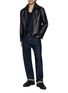 模特儿示范图 - 点击放大 - FRAME - Relaxed Fit Straight Leg Denim Jeans