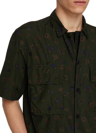  - SACAI - Short Sleeve Tonal Floral Cotton Pocket Shirt