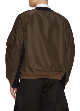 背面 - 点击放大 - SACAI - 拼接针织开衫