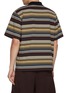 背面 - 点击放大 - SACAI - Horizontal Stripe Zip Up Cotton Poplin Polo Shirt