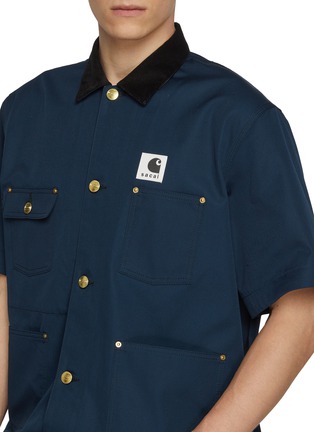  - SACAI - X Carhartt WIP Quad Pocket Corduroy Collar Cotton Shirt