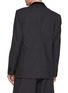 背面 - 点击放大 - SACAI - Double Breasted Layered Satin Lapel Wool Blend Blazer
