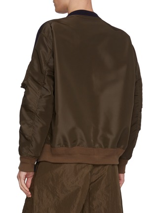 背面 - 点击放大 - SACAI - 拼接圆领卫衣