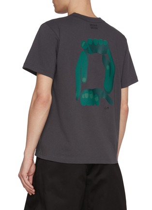 背面 - 点击放大 - SACAI - Geoff Graphic Cotton T-Shirt