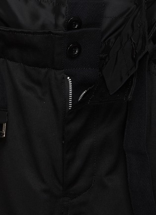  - SACAI - Hybrid Double Waist Belted Cotton Chino Cargo Pants