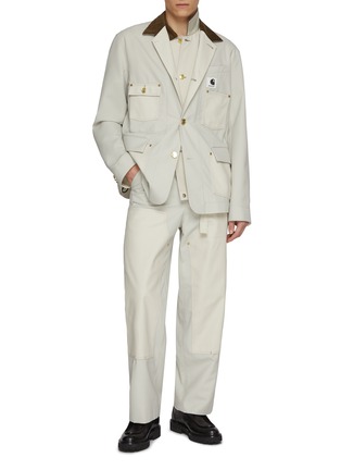 模特儿示范图 - 点击放大 - SACAI - X Carhartt WIP  Single Breasted Field Blazer