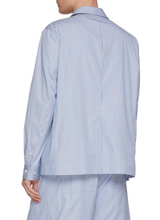 背面 - 点击放大 - SACAI - Single Breasted Striped Cotton Poplin Blazer