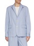 首图 - 点击放大 - SACAI - Single Breasted Striped Cotton Poplin Blazer