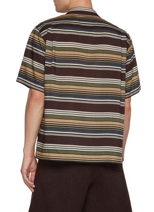 背面 - 点击放大 - SACAI - Short Sleeve Horizontal Striped Shirt