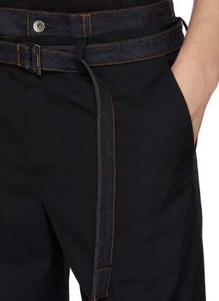  - SACAI - 牛仔腰带长裤