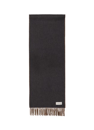 细节 - 点击放大 - JOHNSTONS OF ELGIN - Contrast Reversible Cashmere Scarf