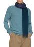 模特儿示范图 - 点击放大 - JOHNSTONS OF ELGIN - Contrast Reversible Cashmere Scarf