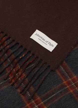 细节 - 点击放大 - JOHNSTONS OF ELGIN - Reversible Cashmere Scarf