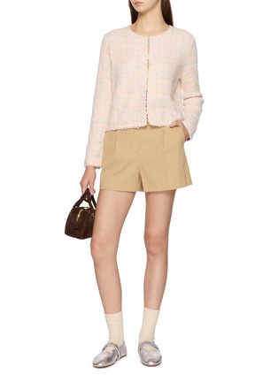 模特儿示范图 - 点击放大 - CRUSH COLLECTION - 粗花呢钩边夹克