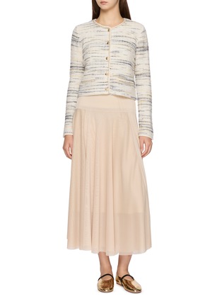 模特儿示范图 - 点击放大 - CRUSH COLLECTION - 褶裥中长半身裙