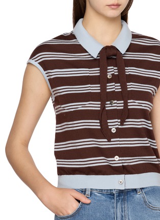  - CRUSH COLLECTION - 领结饰羊毛针织衬衫