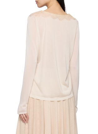 背面 - 点击放大 - CRUSH COLLECTION - 蕾丝 V 领上衣