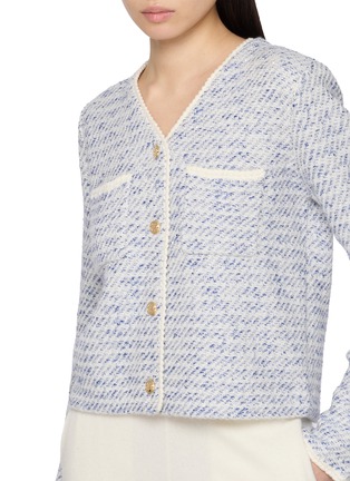  - CRUSH COLLECTION - 粗花呢 V 领夹克