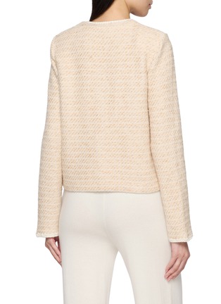 背面 - 点击放大 - CRUSH COLLECTION - V-necck Knitted Bouclé Jacket