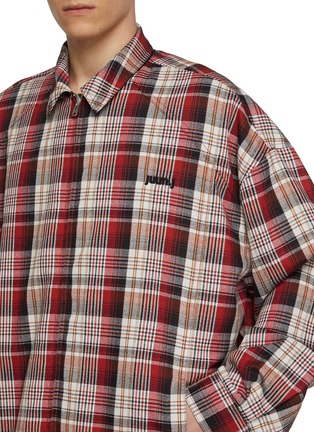  - JUUN.J - Reversible Chequered Zip Up Wool Shirt Jacket