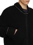  - THE VIRIDI-ANNE - Oversized Contrast Stitch Zip Up Cotton Linen Knit Cardigan