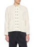 首图 - 点击放大 - THE VIRIDI-ANNE - Embroidered Double Row Button Cotton Linen Shirt