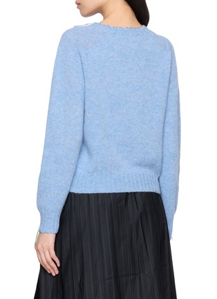 背面 - 点击放大 - LA FETICHE - Joy Hand Embroidered Crewneck Wool Knit Sweater