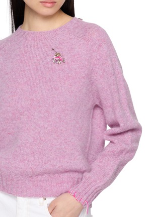  - LA FETICHE - Joy Hand Embroidered Crewneck Wool Knit Sweater