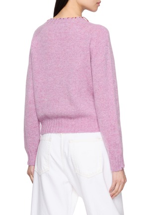 背面 - 点击放大 - LA FETICHE - Joy Hand Embroidered Crewneck Wool Knit Sweater