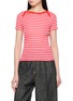 首图 - 点击放大 - LA FETICHE - Jaja Striped Short Sleeve Cotton Top