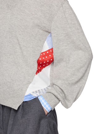  - LA FETICHE - Robbie V-Neck Cotton Wool Knit Sweater