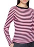  - LA FETICHE - Jackie Raye Long Sleeve Striped Cotton Top