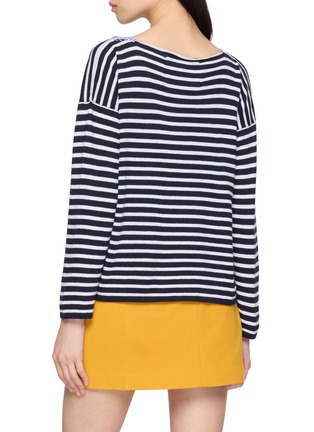 背面 - 点击放大 - LA FETICHE - Leo Striped Cotton Wool Sweater