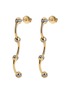细节 - 点击放大 - SARAH EISMAN STUDIO - Chain Lith 18K Gold Diamond Earrings
