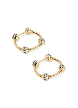  - SARAH EISMAN STUDIO - Chain Lith 18K Gold Diamond Earrings