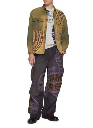 模特儿示范图 - 点击放大 - KHOKI - Cotton Circular Tie Dye Sweatshirt