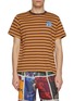 首图 - 点击放大 - KHOKI - Cotton Embroidered Striped T-shirt