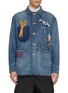 首图 - 点击放大 - KHOKI - Medium Washed Hand Embroidered Denim Jacket