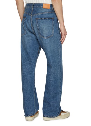 背面 - 点击放大 - KHOKI - Medium Washed Hand Embroidered Jeans