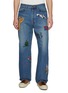 首图 - 点击放大 - KHOKI - Medium Washed Hand Embroidered Jeans