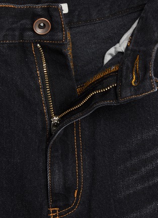  - KHOKI - Medium Wash Wide Leg Cropped Jeans