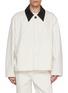 首图 - 点击放大 - STUDIO NICHOLSON - Leather Collar Cotton Canvas Barn Jacket