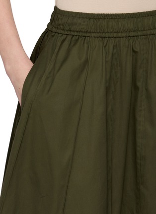  - JOSEPH - Manar Elasticated Waist Cotton Sateen Midi Skirt