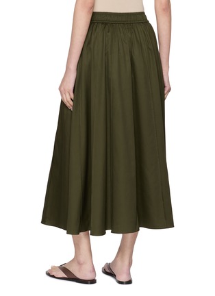 背面 - 点击放大 - JOSEPH - Manar Elasticated Waist Cotton Sateen Midi Skirt