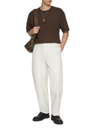 模特儿示范图 - 点击放大 - LEMAIRE - 混棉圆领 T 恤