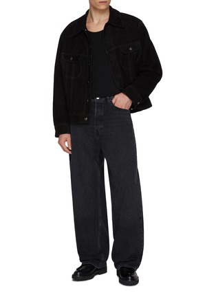 模特儿示范图 - 点击放大 - LEMAIRE - Cotton Linen Jersey Ribbed Tank Top