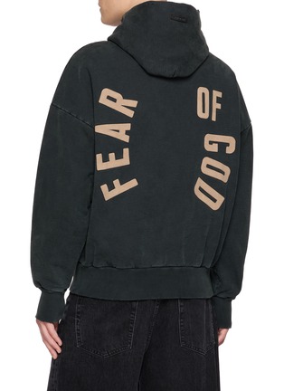 背面 - 点击放大 - FEAR OF GOD - Logo Print Cotton Hoodie