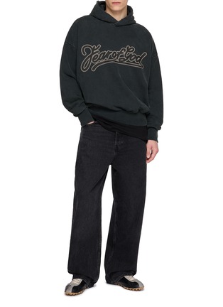 模特儿示范图 - 点击放大 - FEAR OF GOD - Logo Print Cotton Hoodie