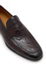 细节 - 点击放大 - MAGNANNI - Vicente Croc Leather Penny Loafers